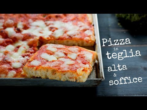 BENEDETTA'S PIZZA IN A HIGH AND SOFT TRAY - Easy Recipe  (Dough Free)