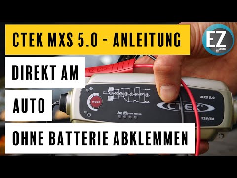 CTEK MXS 5.0 Instructions - explained in 5 minutes - 12 V car / motorcycle battery charger