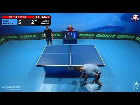 23:30 Vitalii Khorolskyi 3-1 Andrii Shamrai West 5 WIN CUP 29.10.2022 | TABLE TENNIS WINCUP
