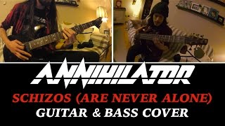 ANNIHILATOR - Schizos (are never alone) GUITAR &amp; BASS COVER