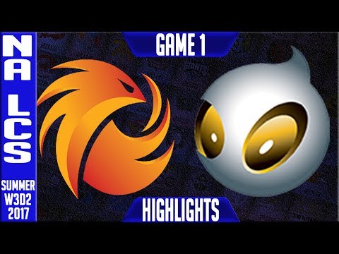 Phoenix1 vs Dignitas Highlights Game 1 | NA LCS Week 3 summer 2017 | P1 vs DIG G1