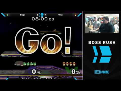 Boss Rush: Duck Wave 1 Pools - Scape (Jigglypuff) vs Wisp (Captain Falcon)