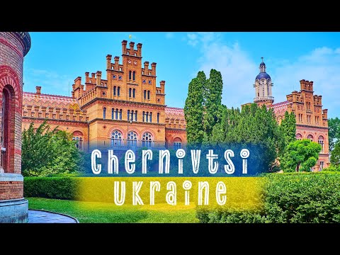 Charming city of Chernivtsi in Bukovyna region of Ukraine