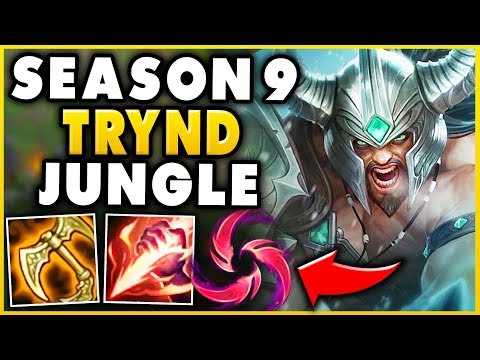SEASON 9 JUNGLE TRYNDMERE IS ACTUALLY INCREDIBLE! (NEW LEVEL 1 RUNES) - League of Legends