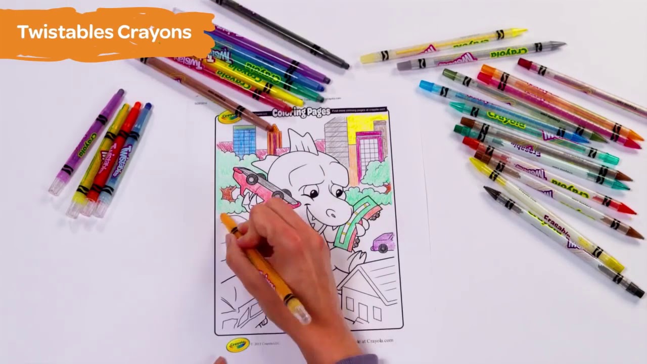 Using Crayola Twistable Crayons and Color Pencils Video