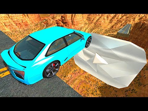 Beamng drive - Open Bridge Crashes over Giant Diamond Play Button #6