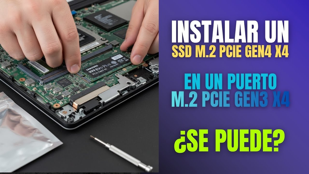 ¿Puedo colocar un SSD Gen4 en un equipo con puerto M.2 Gen 3?