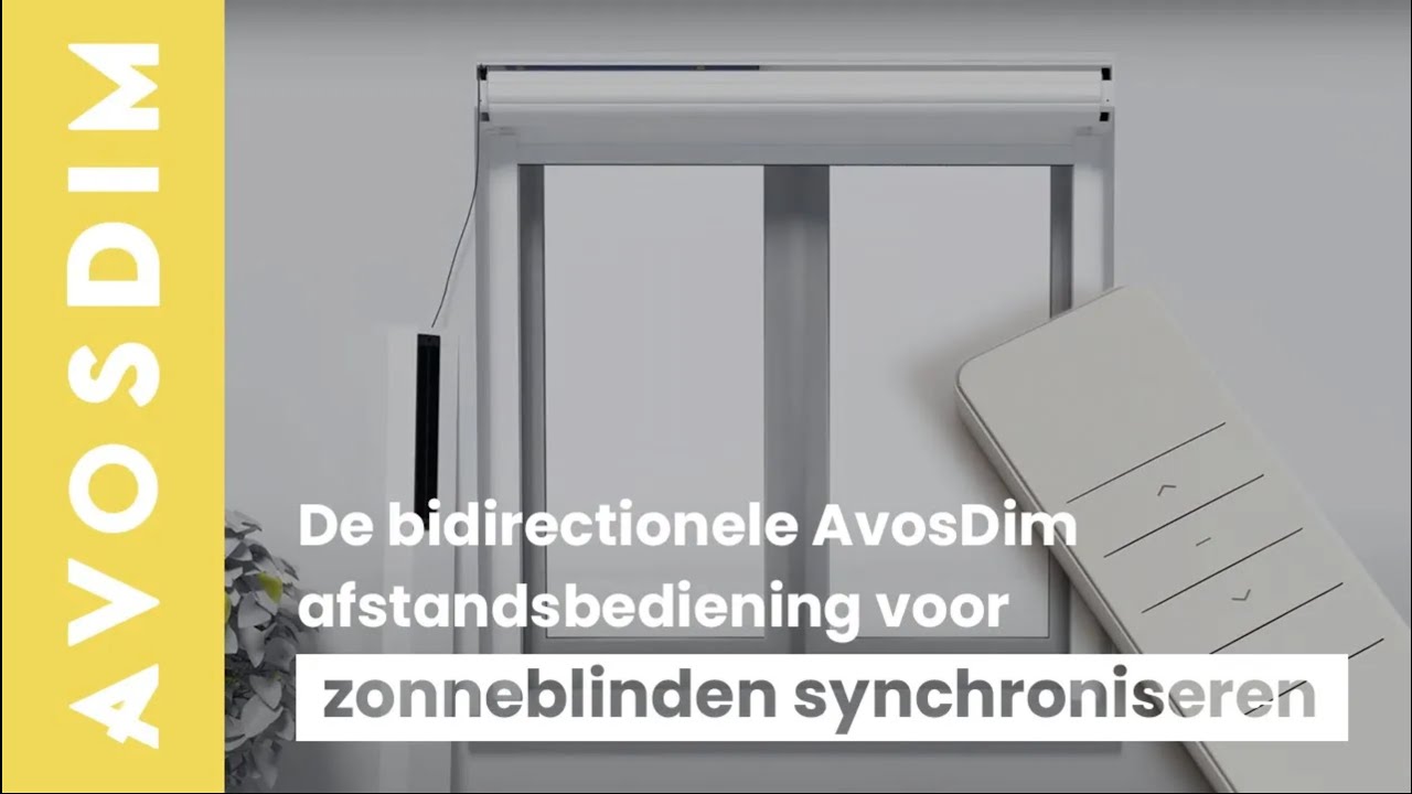 De bidirectionele AvosDim-afstandsbediening voor zonneblinden synchroniseren