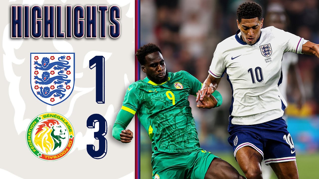 Three Lions Defeated In Nottingham | England 1-3 Senegal | International Friendly | Highlights