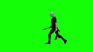 Feyd-Rautha walking Dune Part Two green screen
