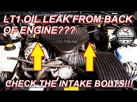 LT1 Leaking Oil From Back of Engine Problem? Simple Fix for Free!!! Check the Intake Manifold Bolts!