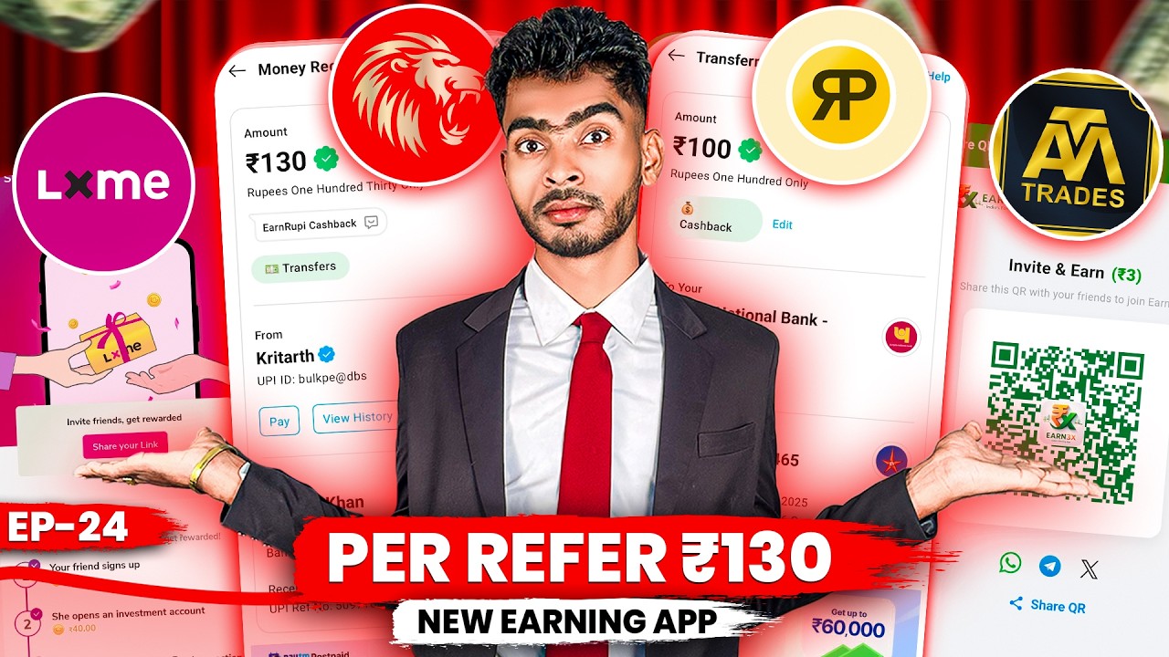 NEW REFER AND EARN APP 2026 🔥 NEW EARNING APP TODAY BEST EARNING APP CASHBACK UPI OFFER