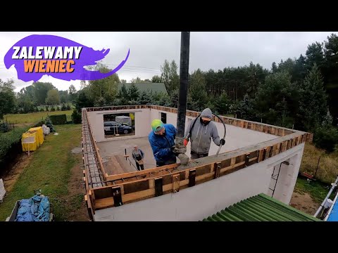 We're pouring the wreath. Building a Starter Home Without a Loan. Episode 7