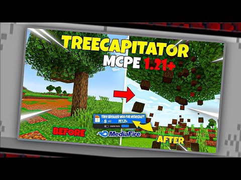 Vein Miner + Tree Capitator Addon for Minecraft bedrock edition 1.21.132+