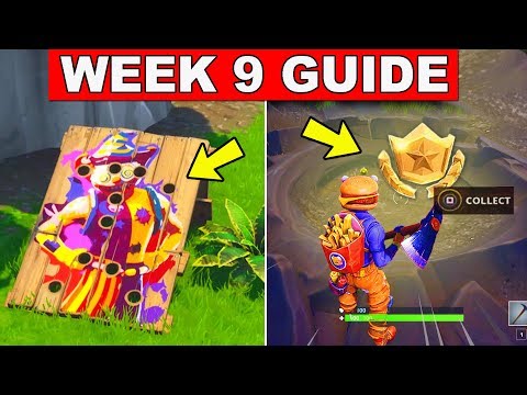 Fortnite ALL Season 6 Week 9 Challenges Guide! Fortnite Battle Royale - CARNIVAL CLOWN BOARDS