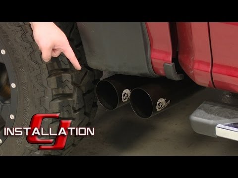 F-150 aFe Cat-Back Rebel Side Exit 3" Into 2.5" w/Black Tips 2.7L/3.5L/5.0L 2015-2016 Installation