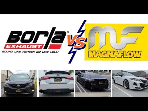 BORLA VS. MAGNAFLOW on Toyota Camry I4 2018-2021 (4cyl)