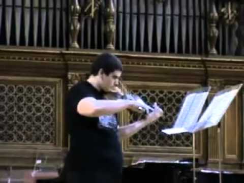 Giulio Menichelli - Il mio diploma di violino a 16 anni - Bach "Presto" 1° Sonata