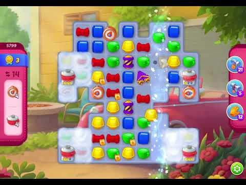 HomeScapes Level 5799 no boosters (21 moves)