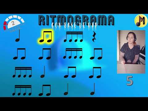 😎RITMOGRAMA fácil con BASE DE RAP🎶 | #lecturamusical #figurasmusicales #negra #corchea #semicorchea