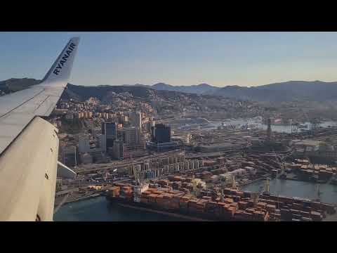 Genoa from Above | Aerial View | Landing in Genoa (Genova), Italy - September 2022