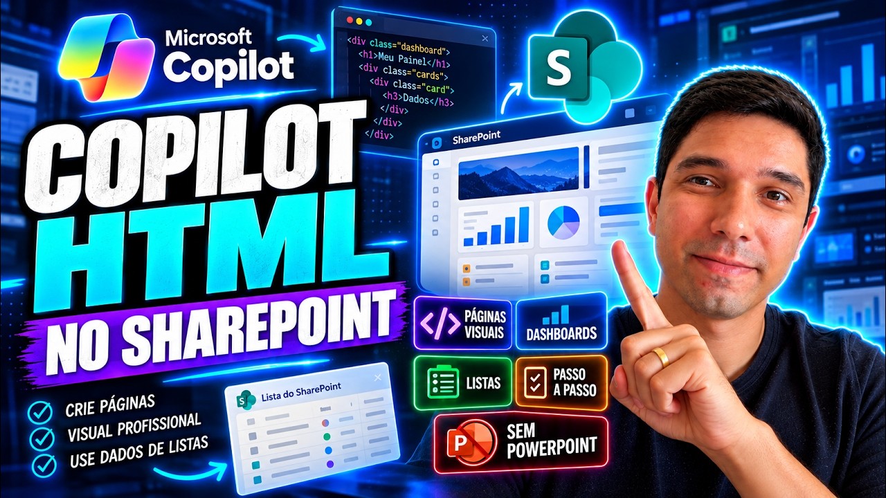 COMO CRIAR PÁGINAS HTML COM COPILOT E SHAREPOINT