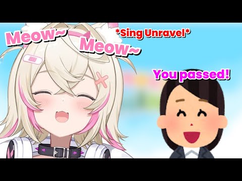 Mococo meowed Unravel during Hololive audition