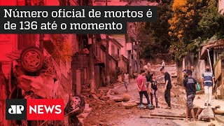 Equipes continuam realizando trabalhos de busca em Petrópolis