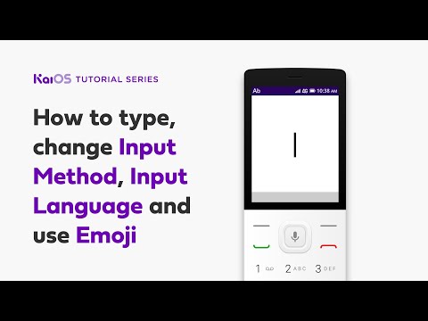 How to type, change input method, input language and use emoji on KaiOS phone