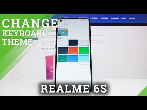 How to Change Keyboard Theme in Realme 6s – Enable Colorful Keyboard