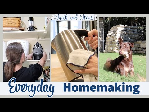 Everyday Homemaking | 5 Minute Tasks & Avoiding Procrastination | Cleaning + Kid Friendly Dinner!