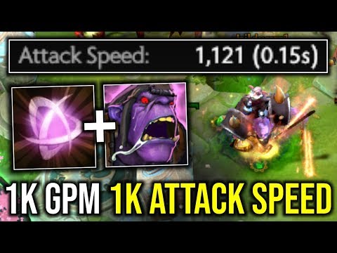 IT'S OVER 9000..!! 1000+ GPM 1000+ Attack Speed Alchemist by Ana 7.21c | Dota 2