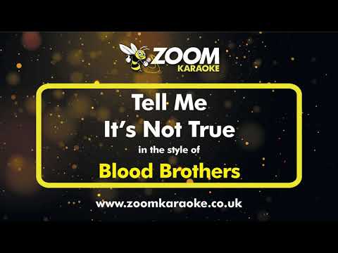 Blood Brothers - Tell Me It's Not True (Original London Cast) - Karaoke Version from Zoom Karaoke
