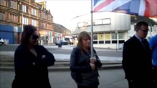 preview picture of video 'Alloa High Street Union Flag Demo 31/05/2013'