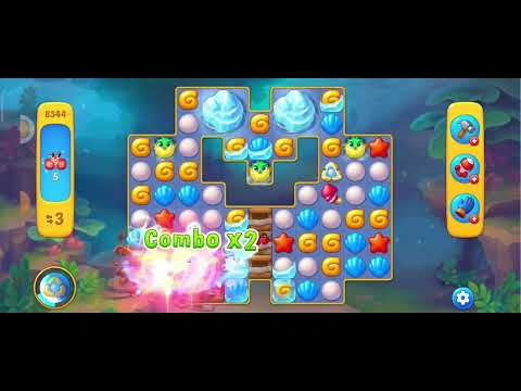 Fishdom Level 8344 - 15 Moves - NO BooSTERS