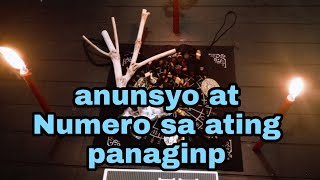 Anunsyo at Numero ng panaginip.