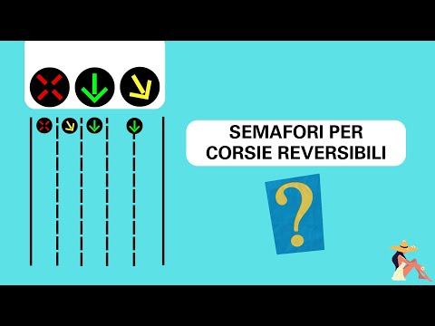 Semafori per Corsie Reversibili (Spiegazione e Quiz)  ( #patenteb   #studiamoinsieme   #drive   )