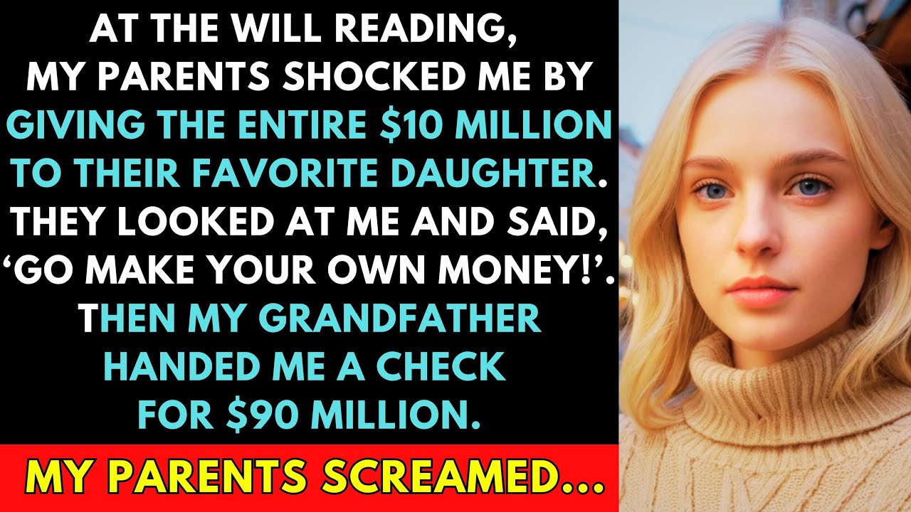 At The Will Reading, My Parents Gave $10M To My Sister—Then Grandpa Gave Me $90M And Said,“Shut Up!”