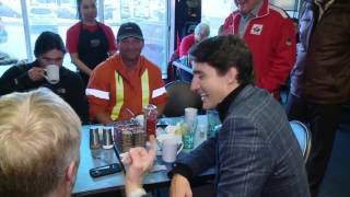 Trudeau talks about people who disagree with him