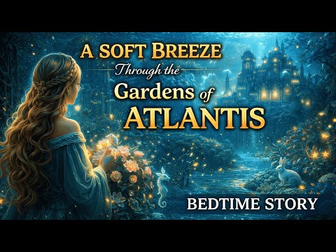 A Soft Breeze through the Gardens of Atlantis | Rainy Sleep Story for Deep Relaxation