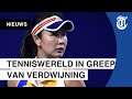‘Terwijl zijn vrouw de deur op slot deed misbruikte hij Peng Shuai’