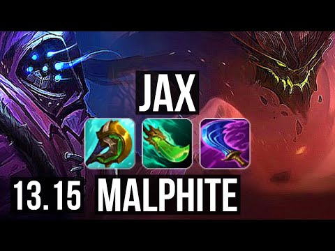 JAX vs MALPHITE (TOP) | 6 solo kills, 11/2/5, 600+ games, Legendary | EUW Challenger | 13.15