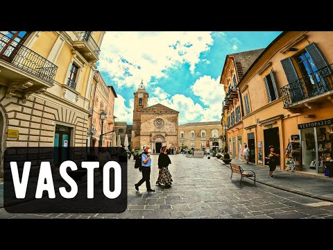 Vasto, Italy 🇮🇹 - Summer 2022 - Virtual Walking Tour City 4K 60FPS ASMR