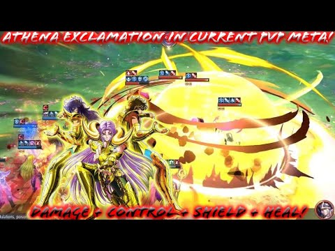 Saint Seiya: Awakening (KOTZ) - Athena Exclamation im current PvP Meta! Damage Control Shield Heal!