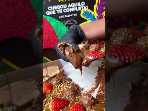 Pizza Ferrero Gold com Morango🍕💛 #patospizzas