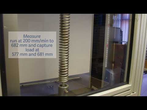 Large spring testing with MultiTest 25-i  - Mecmesin Force & Torque Measurement Systems