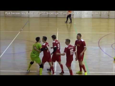 PLA Siernieczek  Futsal 2016-17  Superliga 10 kol. Beds – Peca Galaktyczni 2-1 (0-1)