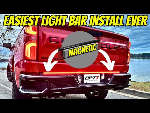Easiest Tailgate LightBar Install Ever! OPT7 Redline Series.