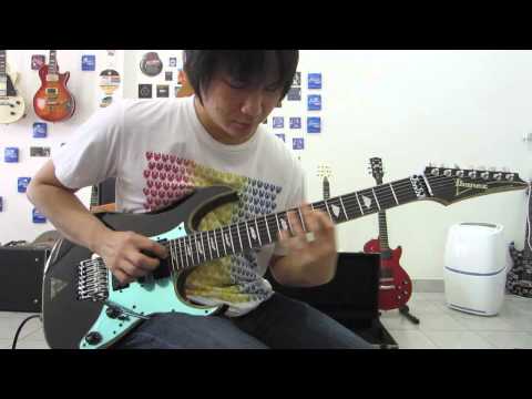 Splendid Ibanez Universe UV777P Uv Steve Vai Signature Japan MIJ 7String 7 String Prestige J-Custom Mirror Black image 9
