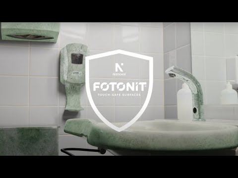 Fotonit® makes surfaces safe to touch without strong chemicals